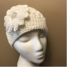 Mujer’s Crocheted Hat Chemo Cap Beanie 100% Cotton White  eb-84855428